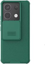 Nillkin CamShield Hoesje voor de Xiaomi Redmi Note 13 Pro - Back Cover met Camera Slider Donker Groen