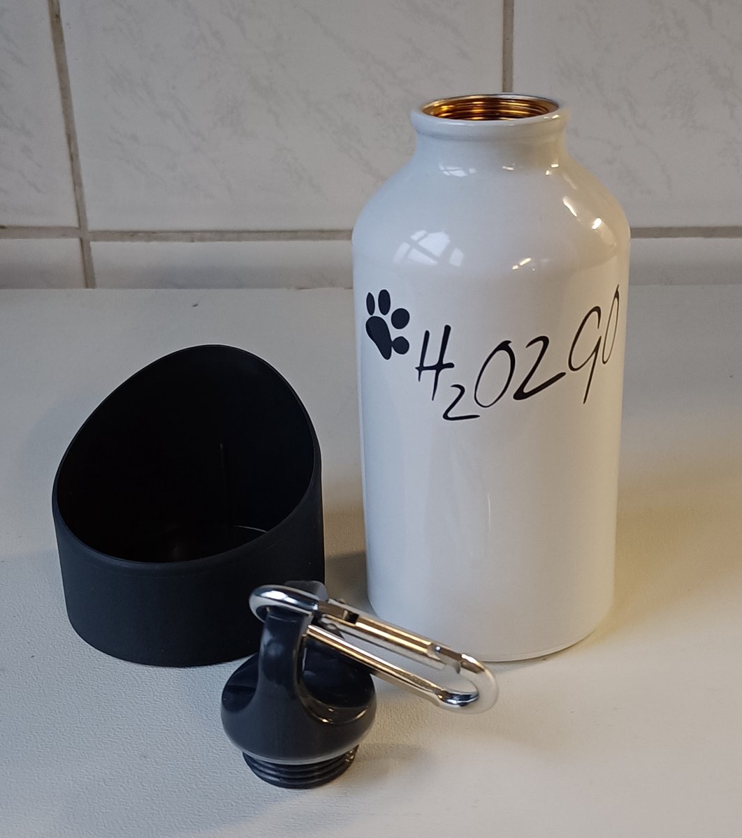 H2O2GO Waterfles - Wit - 350 ml op Prijzenvolger.com