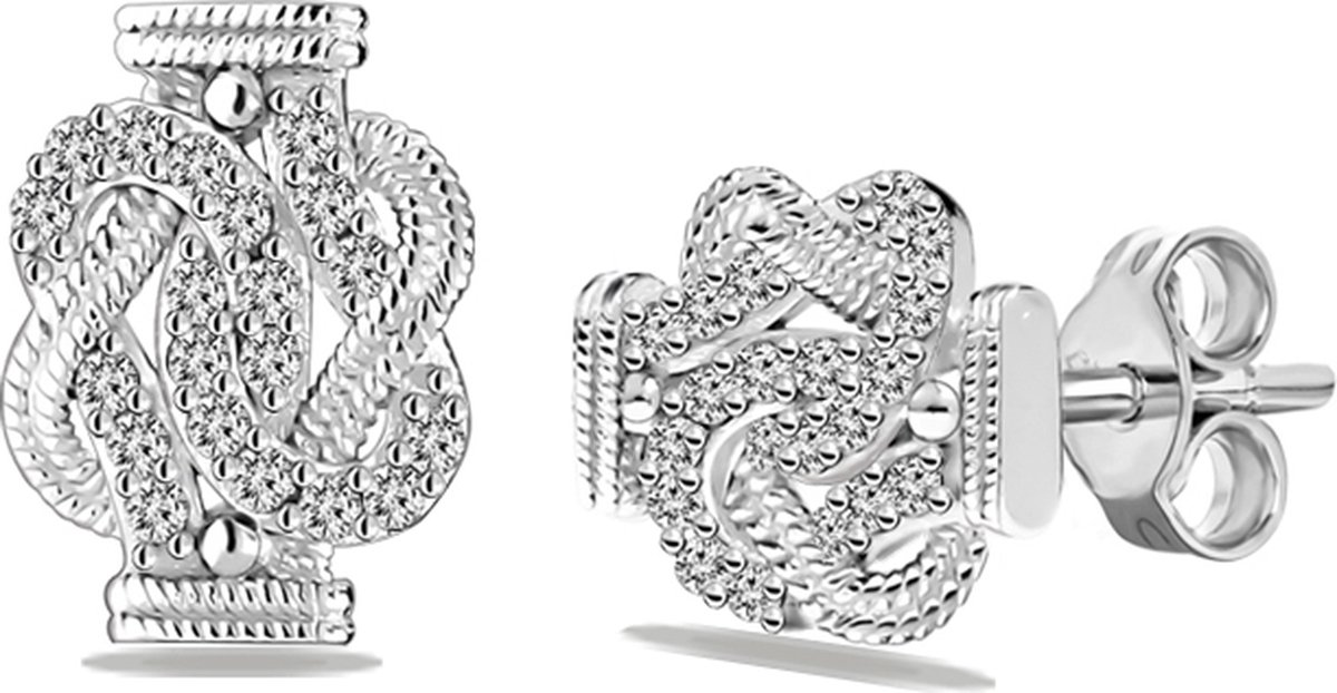 Juwelier Zwartevalk - Zilveren mattenklopper oorbellen - 22.213-2