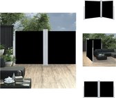 vidaXL zijluifel Retractable - 140 x (0 - 600) cm - Uittrekbaar - dubbel scherm - Windscherm (tent)