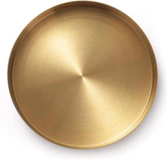 Stoned Dienblad van travertijn 29 cm • Beige • de Bijenkorf