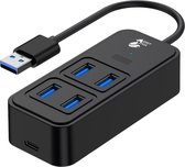 Grey Fox 5 in 1 USB Hub Type A 3.0 - USB C Splitter - Geschikt voor Mobiel, Laptop, Macbook en Windows