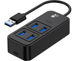 Grey Fox 5 in 1 USB Hub Type A 3.0 – USB C Splitter – Geschikt voor Mobiel, Laptop, Macbook en Windows