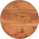 Dessus De Table Rond 60 Cm Bois Massif Récupération - Plateau Bois Naturel