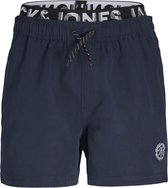 Jack & Jones Junior Shorts de bain Garçons JPSTFIJI Double Ceinture Blauw Marine - Taille 176 - Maillot de Bain