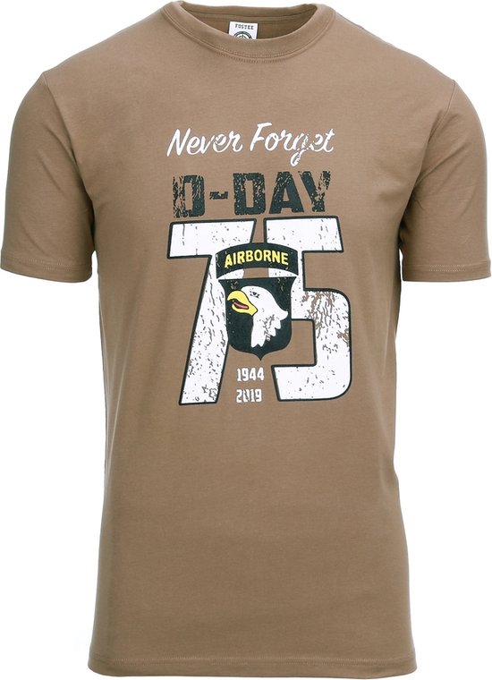 Fostex Garments - T-shirt D-Day 75 years (kleur: Coyote / maat: XXL)