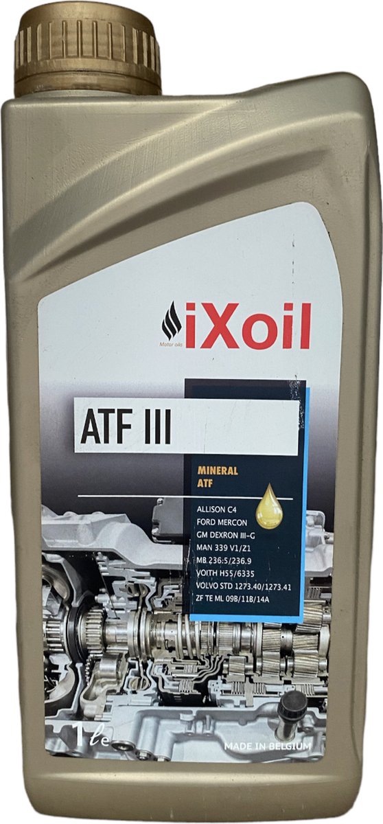 iXoil ATF 3 automatische transmissie olie - 1L (100% Belgisch product)