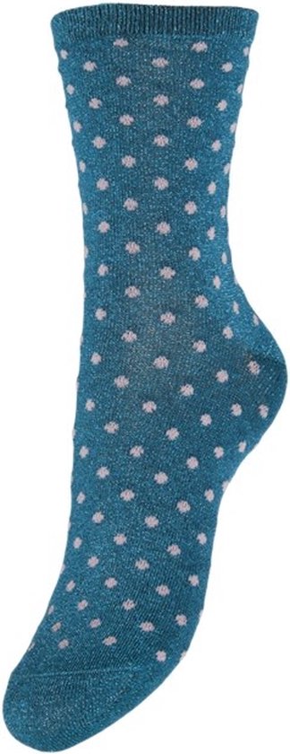 Pieces dames sokken 1-pack - Dots - onesize - DSS17094859 - Blauw