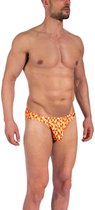 Olaf Benz Zwemslip - 9312 Orange - maat XL (XL) - Heren Volwassenen - Polyamide- 1-09377-9312-XL