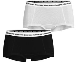 Björn Borg Core Logo - Minishorts - Boxershorts - Dames - 2 stuks - Dames - XL - Zwart/Wit