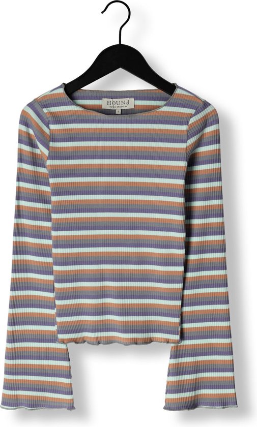 Hound Stripe Top Tops & T-shirts Meisjes - Shirt - Mint