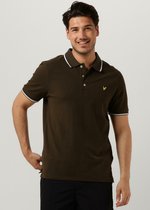 Lyle & Scott Tipped Polo Shirt Polo's & T-shirts Heren - Polo shirt - Groen - Maat XS