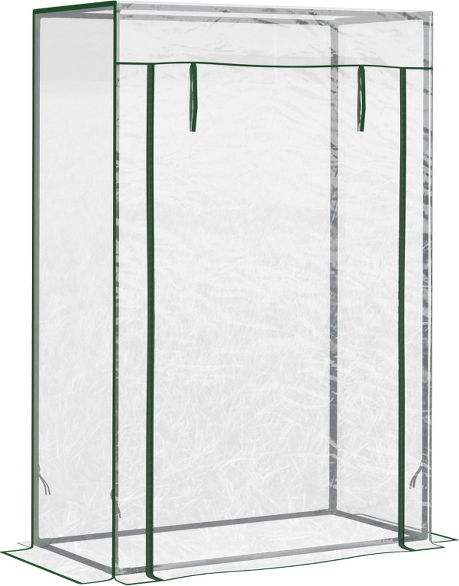 Broeikas Foliekas Kweekkas Tuinkas Kweektent Kas Groen 100 x 50 x150cm