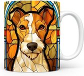 Mok met Fox Terrier Hond Beker voor koffie of tas voor thee, cadeau voor dierenliefhebbers, moeder, vader, collega, vriend, vriendin, kantoor