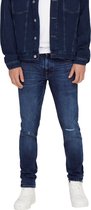 Only & Sons Heren Jeans Broeken ONSLOOM SLIM 4254 slim Fit Blauw 29W / 32L Volwassenen