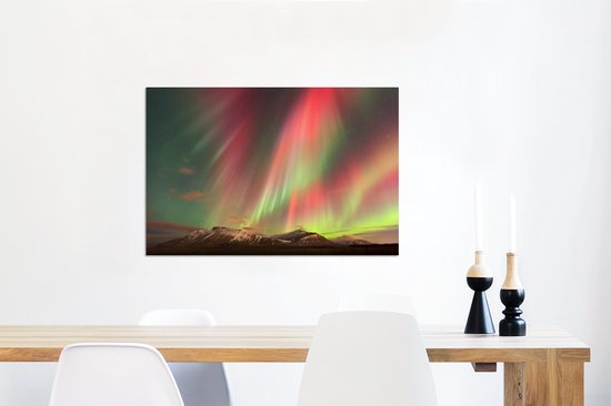 Northern lights explosion Aluminium 60x40 cm - Tirage photo sur aluminium (décoration murale en métal)