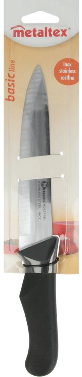 Metaltex Basic Line Kookmes 28 Cm Zwart/Rvs