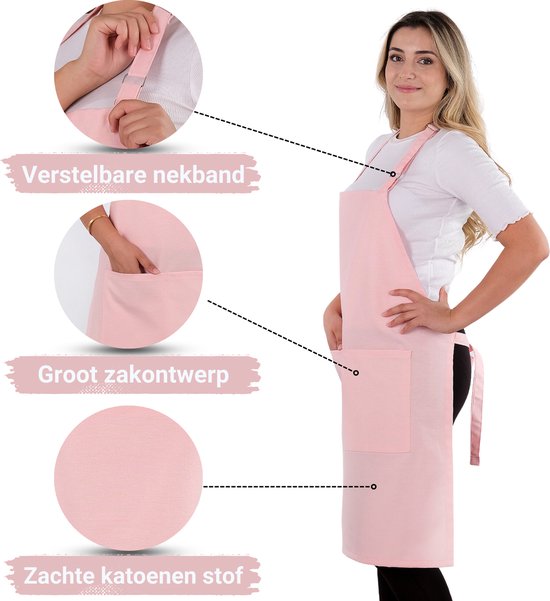 Tablier taille unique en 100% pvc souple rose transparent 425