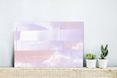 Décoration murale Métal - Aluminium Peinture Industriel - Pastel - Peinture - Design - 30x20 cm - Dibond - Photo sur aluminium - Décoration murale industrielle - Pour le salon/chambre