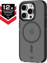 Tech21 Evo Check - iPhone 15 Pro hoesje - Schokbestendig telefoonhoesje - Geschikt voor MagSafe - Antraciet/Grijs - 4,9 meter valbestendig