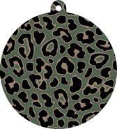 Label2X - Kersthanger Leopard - Groen - Kerstmis - Kersthanger - Kerst versiering - Kerst decoratie