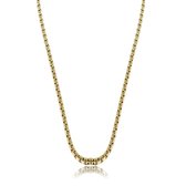 My Bendel - Gouden schakelketting - Gouden ketting met schakels 2,5 mm - Met luxe cadeauverpakking