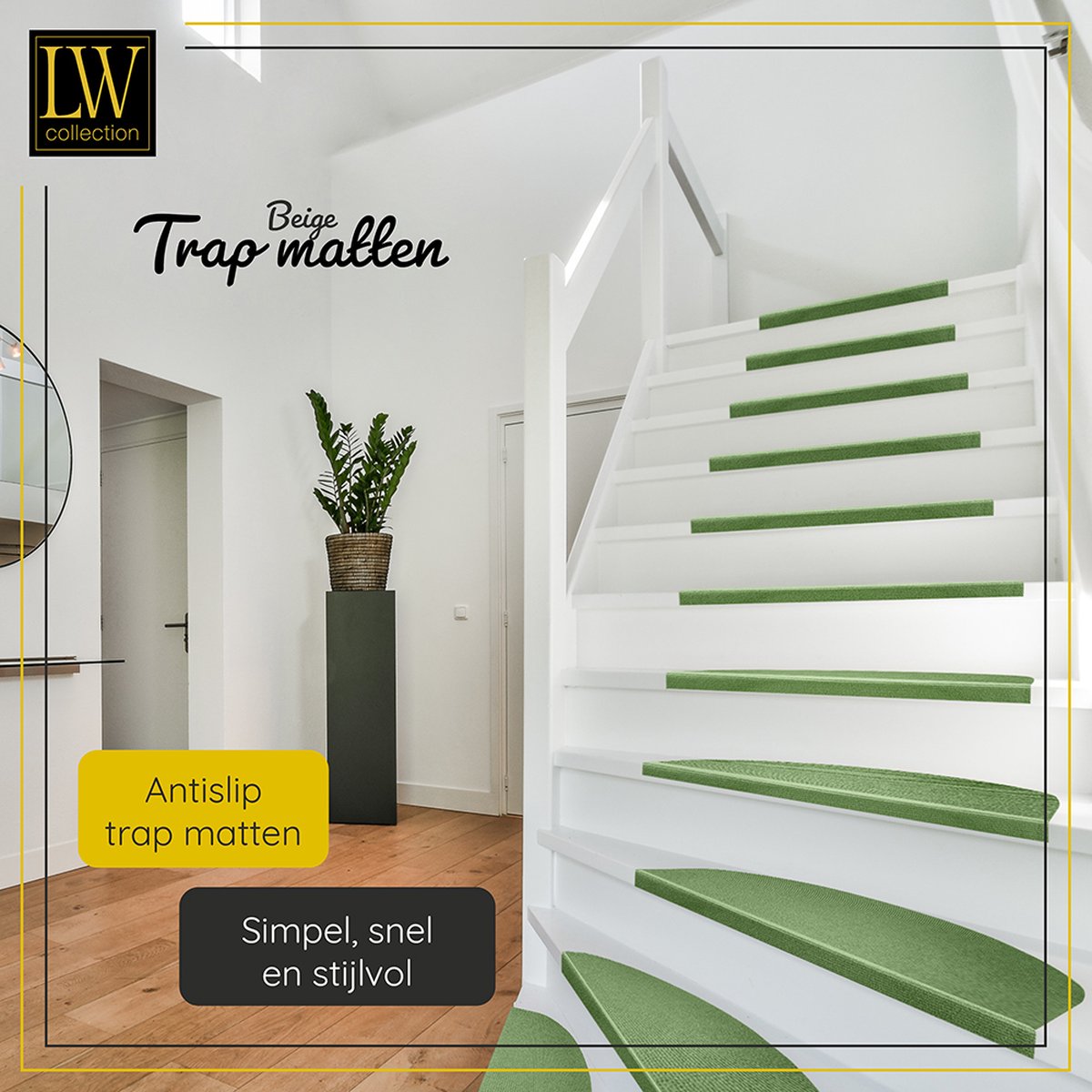 Hanse Home Trapmatten Fancy – traptapijt trapmatten zelfklevend veiligheid halfrond voor traptreden – roze, ca. 23 x 65 cm 15 stuks