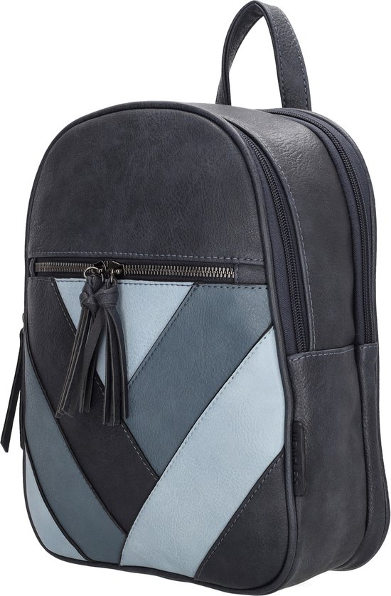 Beagles Salamanca Rugzak Gestreept met leuke Hangers Fashion Rugtas - Blauw