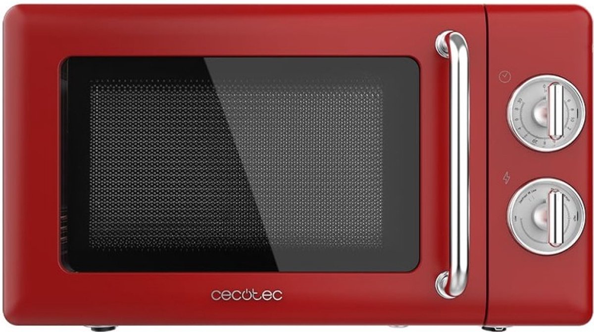 Micro-ondes Domo DO2925 - 25L, 900W, 6 Niveaux Puissance, Plateau Tournant - Rouge