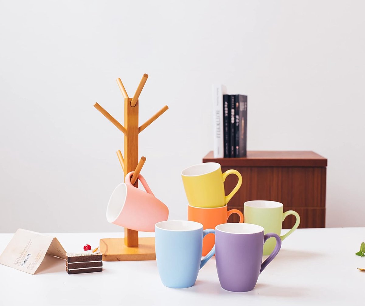 Koffiemok set/mok – Moderne keramische matte mok – Grote koffiemok