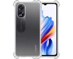 Hoesje - Geschikt voor OPPO A38 - Sterk & Shockproof - Siliconen Shock Case - Hoes Cover - Telefoonhoes - Transparant