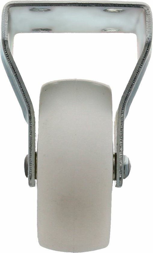 AMIG roulette fixe/roue de transport - 4x - D40mm - polyamide - capacité de charge 30kg - blanc