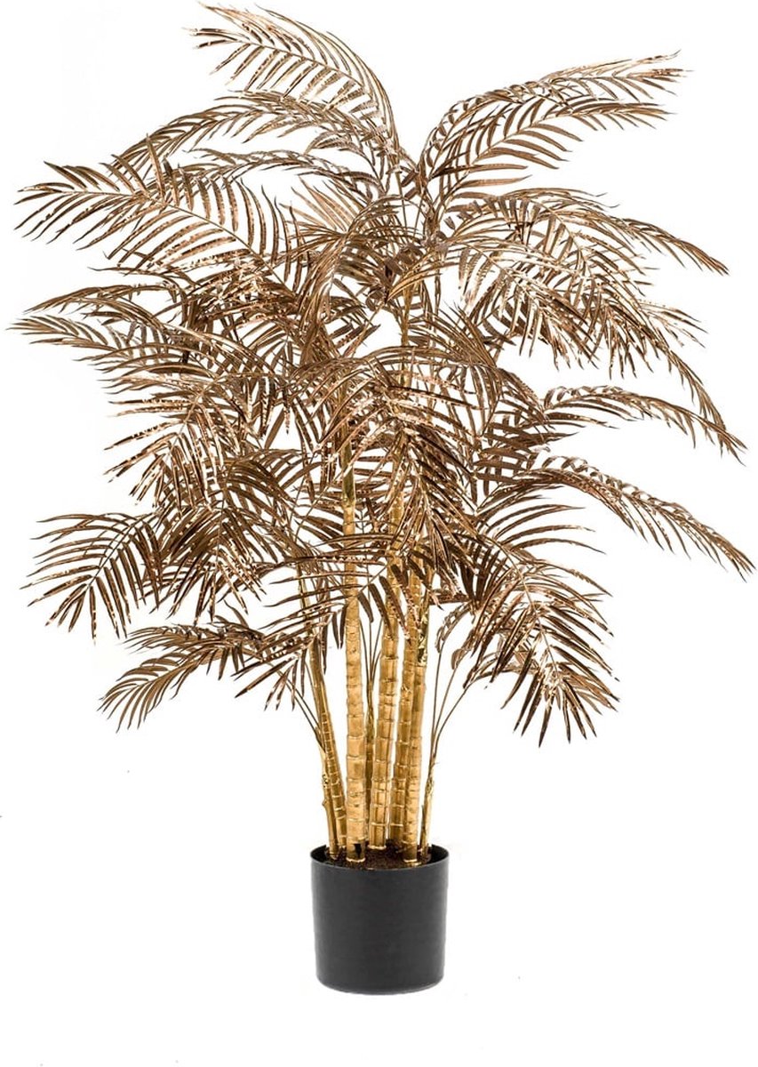 Emerald Kunstplant Areca Palm Metallic Brons 200cm - Kunstplant voor binnen
