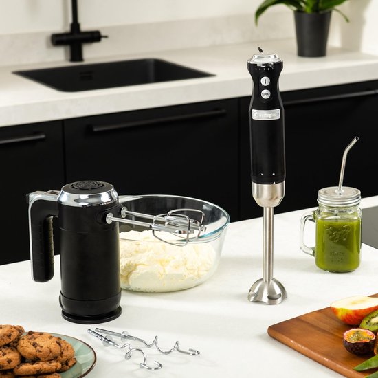 Westinghouse - Retro - Handmixer + Staafmixer + Blender - Zwart van Westin — afbeelding 5
