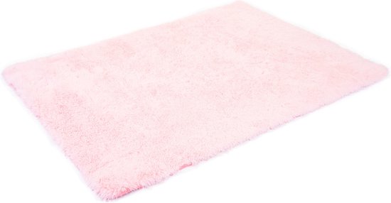 Tapijt MCW-F69, shaggy loper hoogpolig langpolig, stof/textiel pluizig zacht 230x160cm ~ roze