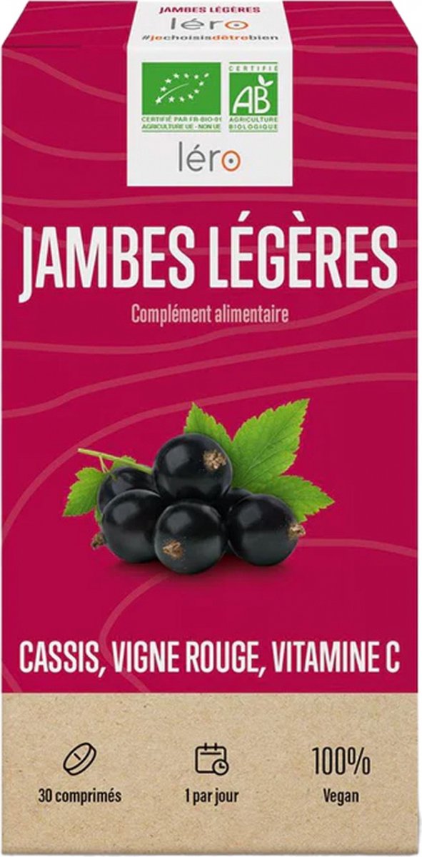 Léro Jambes Légères Organic 30 Tabletten