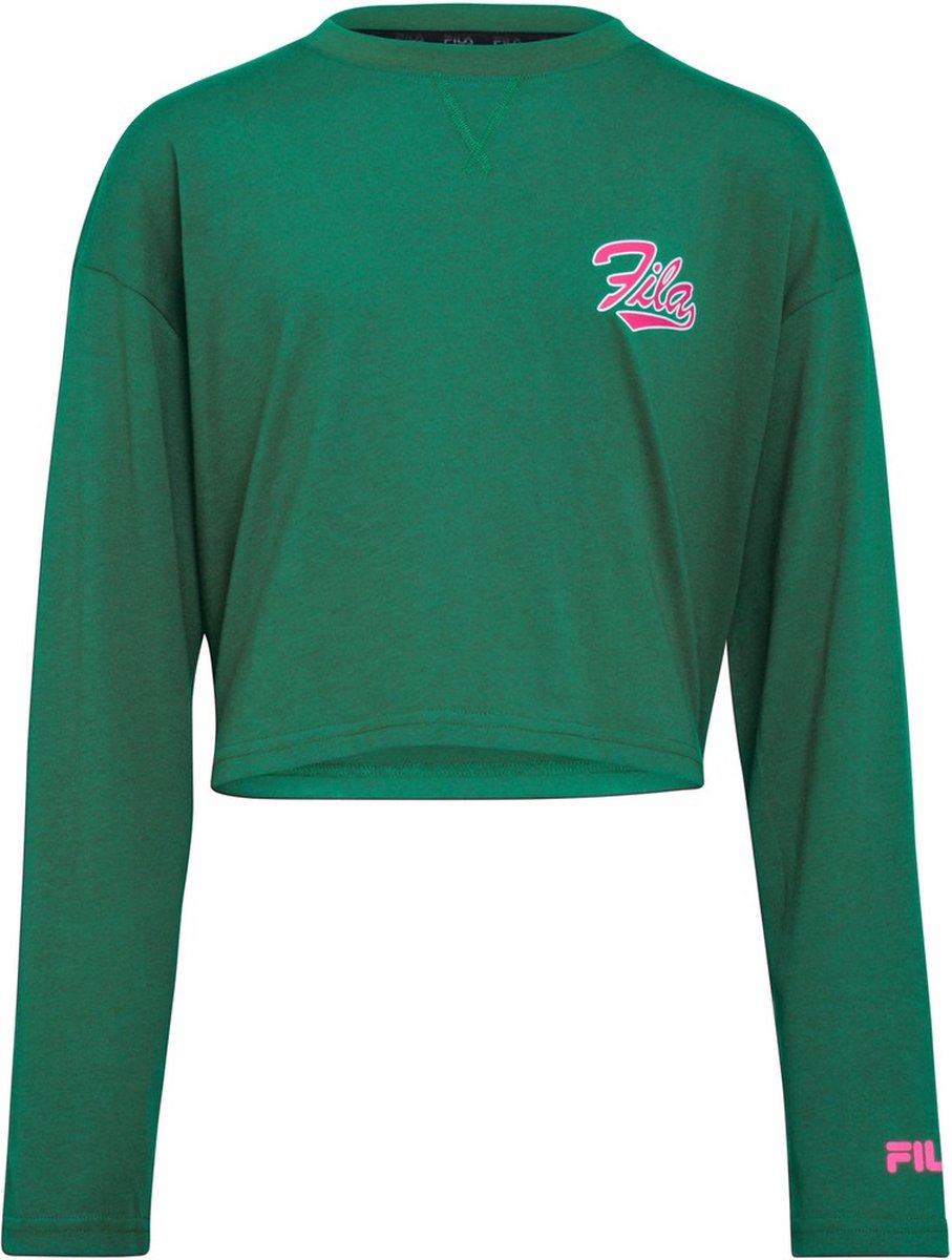 Fila Meisjes Shirt Lange Mouw Trins Cropped Longsleeve Top Verdant -146/152 Groen