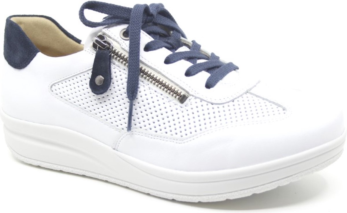 Hartjes, 262.2517/13 02.47, Witte sneaker speciaal geschikt voor diabetici wijdte M