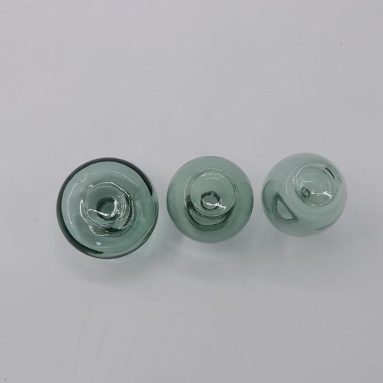 Lot De 3 Petits Vases Décoratifs En Verre Pour Table, Salon, Chambre À Coucher, Maison, Bureau
