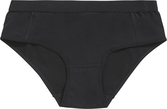Zwarte hipster onderbroek van biologisch katoen met stretch. Elastische band met 'ten Cate'-logo.