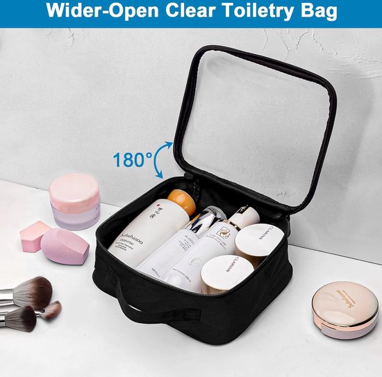Yinke Reispotjes voor toiletartikelen, siliconen crèmepotjes met doorzichtig zakje, TSA-goedgekeurde potjes in reisformaat, lekvrij, met deksel voor cosmetische gezichts- en lichaamscrème (4 stuks