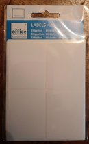 Office Essentials etiketten - 48x etiket wit - zelfklevend - 40x50 mm - 4x5 cm - zelfklevende labels