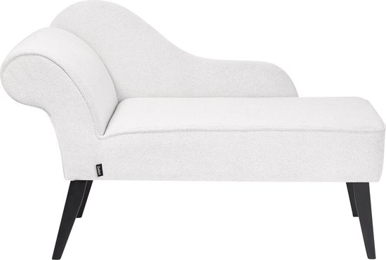 BIARRITZ - Chaise longue - Wit - Linkerzijde - Polyester