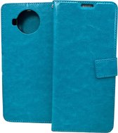 Portemonnee Bookcase Hoesje Geschikt voor: Nokia 8.3 - Turquoise