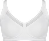 Naturana - 5504 - Soft bh met mesh rand - wit - 75F