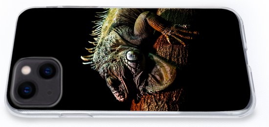 Coque iPhone 13 mini - Animal - Branche - Zwart - Coque de téléphone en Siliconen