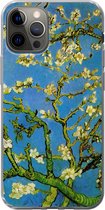 Geschikt voor iPhone 13 Pro hoesje - Amandelbloesem - Vincent van Gogh - Siliconen Telefoonhoesje