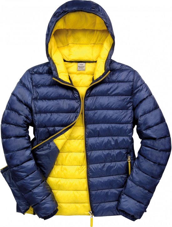 Jas Heren S Result Lange mouw Navy / Yellow 100% Nylon