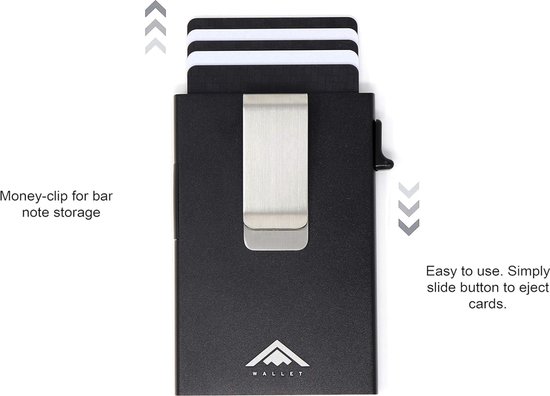 Slanke Portemonnee voor Heren | RFID-Blokkerende Minimalistische Kaarthouder voor Heren en Dames met Geschenkdoos, Slim Wallet Card Holder - Rood