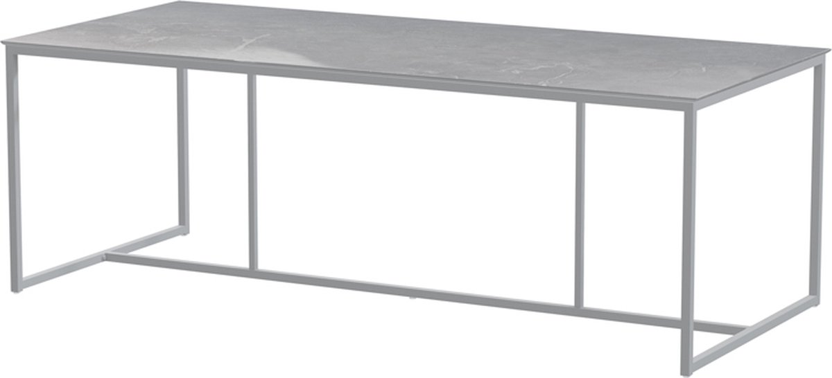 4SO - Quatro Tafelframe Frost Grey met Ceramic Light Grey Tafelblad...